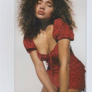 Realisation par Venus dress red squiggle size small